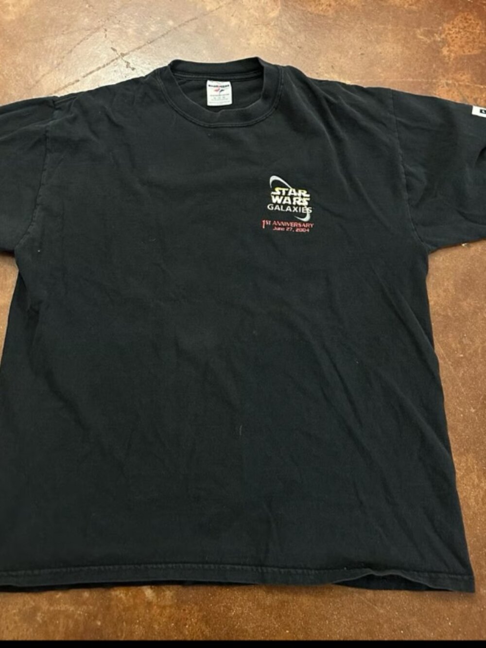 Vintage Star Wars Galaxies 1st Anniversary Shirt XL 2004 SOE Video Game Promo